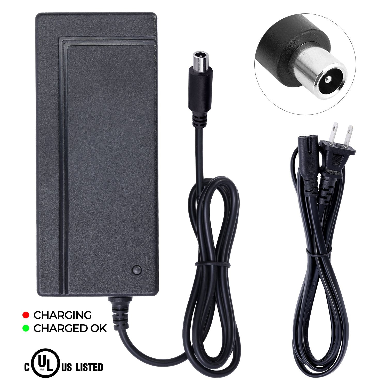 UL Listed Charger for Segway Ninebot MAX G30 Kickscooter Fashion